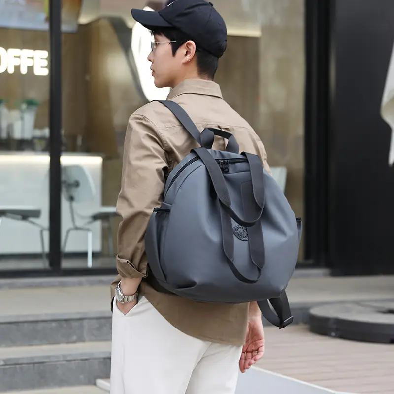 Men's Green Laptop Backpack with Shoulder Strap - Image 8