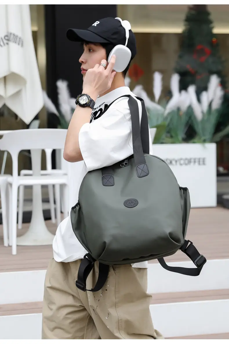 Men's Green Laptop Backpack with Shoulder Strap — feature 34