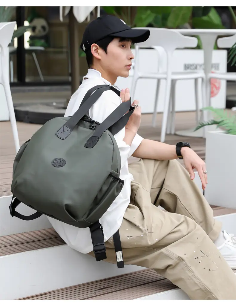 Men's Green Laptop Backpack with Shoulder Strap — feature 35
