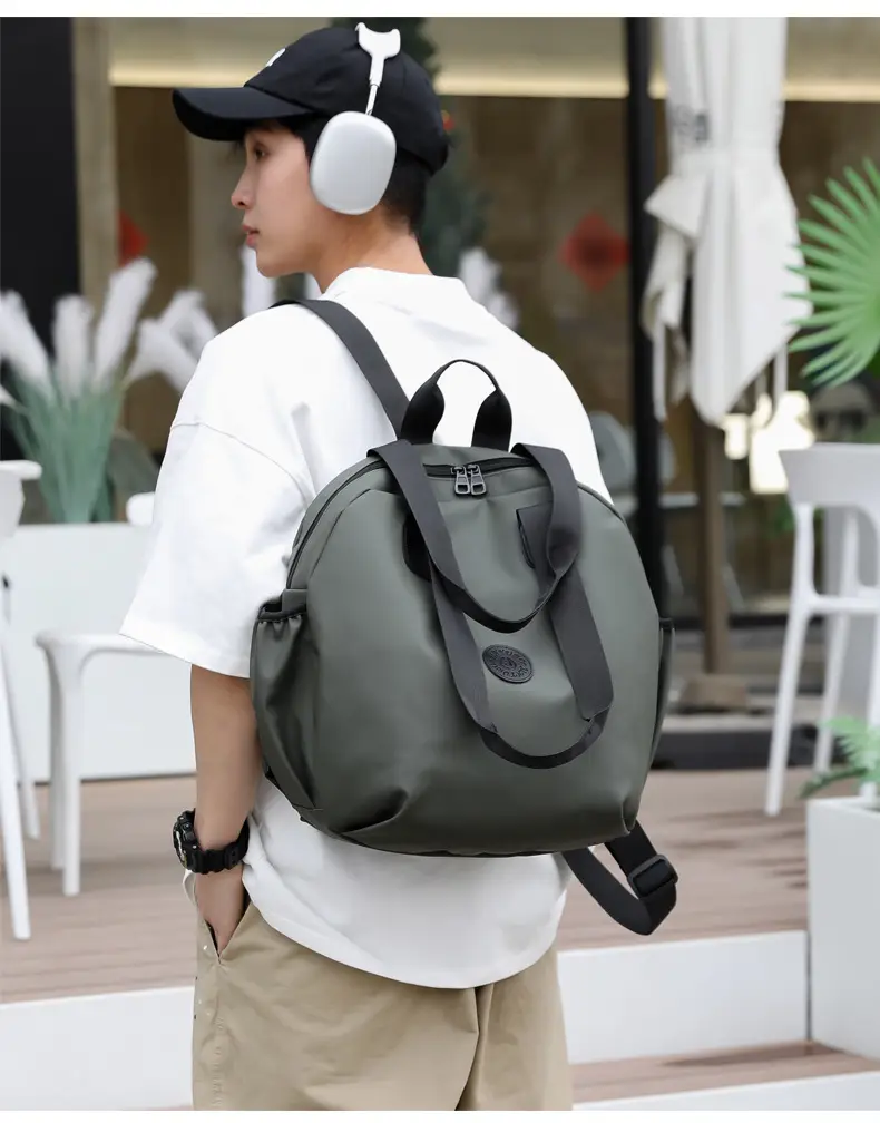 Men's Green Laptop Backpack with Shoulder Strap — feature 37