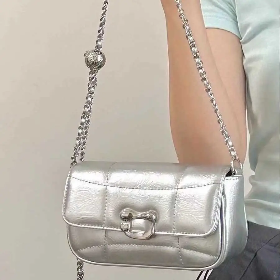 Silver Chain Shoulder Bag for Women 2026 - Image 4