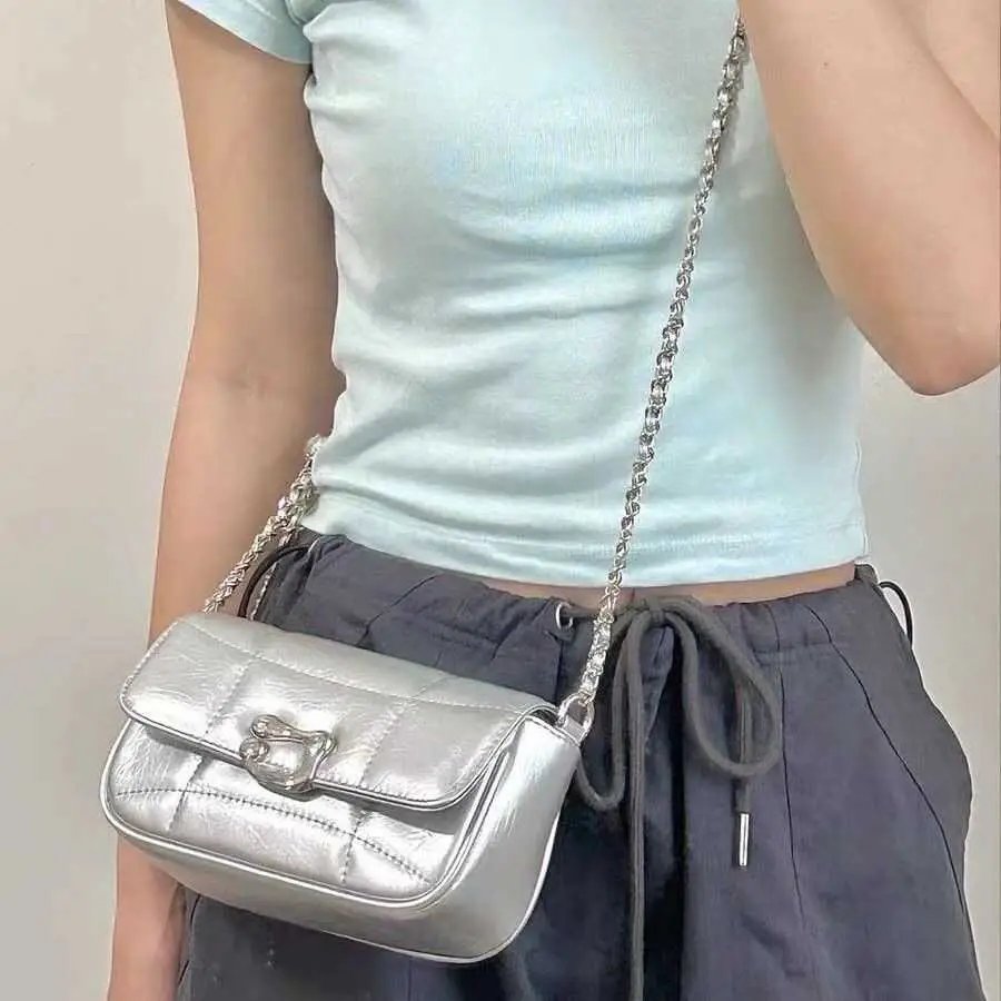 Silver Chain Shoulder Bag for Women 2026 - Image 5