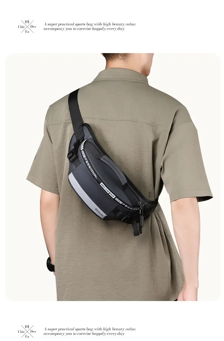 Men's Waterproof Crossbody Bag Summer Travel Sports Cycling Lightweight — feature 12