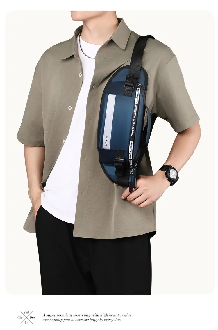 Men's Waterproof Crossbody Bag Summer Travel Sports Cycling Lightweight — feature 13