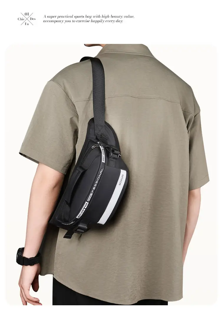 Men's Waterproof Crossbody Bag Summer Travel Sports Cycling Lightweight — feature 8