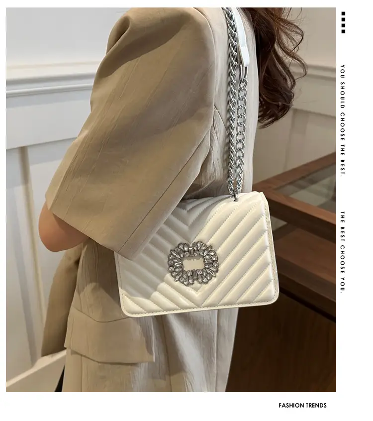 Pink Diamond Crossbody Bag for Women — feature 2