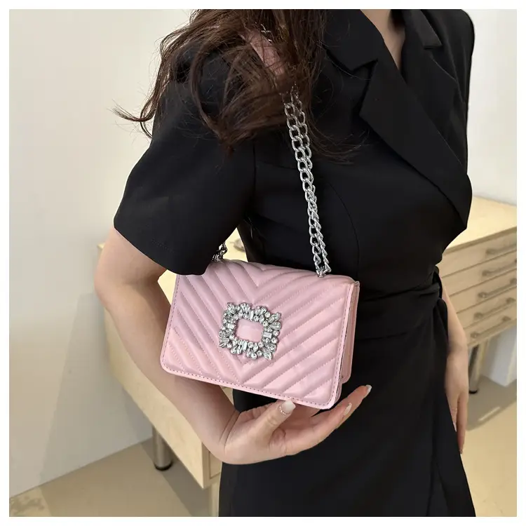 Pink Diamond Crossbody Bag for Women — feature 21