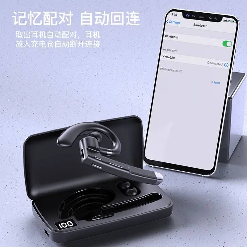 Hanging Wireless Bluetooth Earbuds yyk520 with Digital Display - Image 5