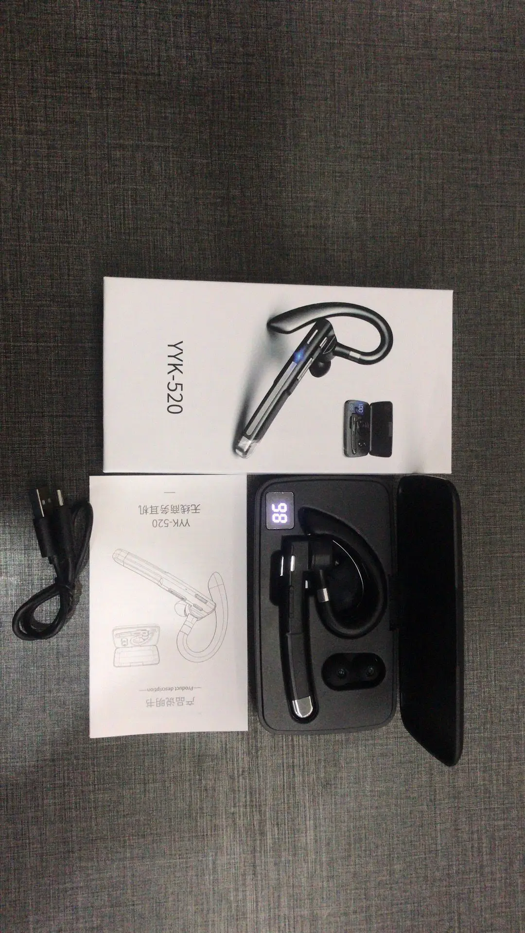 Hanging Wireless Bluetooth Earbuds yyk520 with Digital Display — feature 1