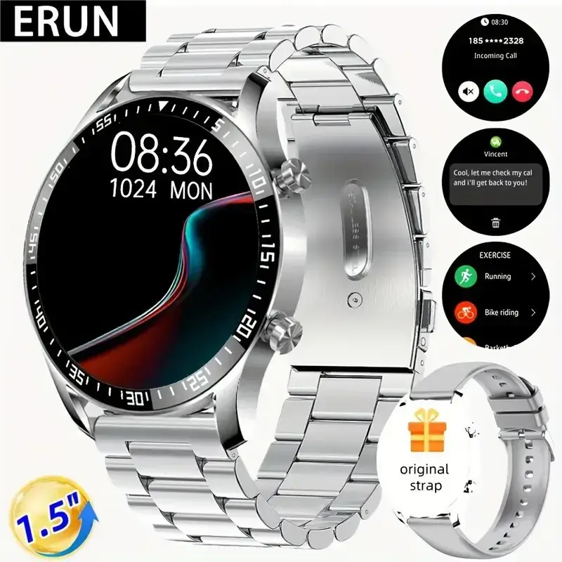 Smart Watch with Large Screen & Step Counter for Men