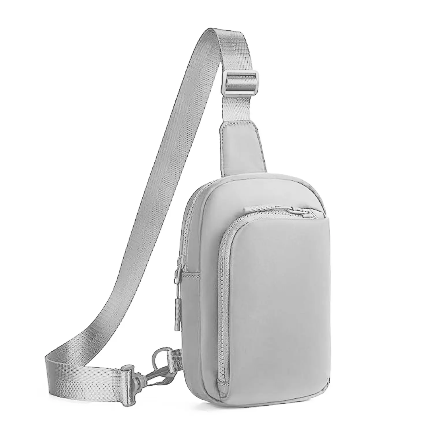 Black Polyester Crossbody Bag for Men Women Waterproof Sports