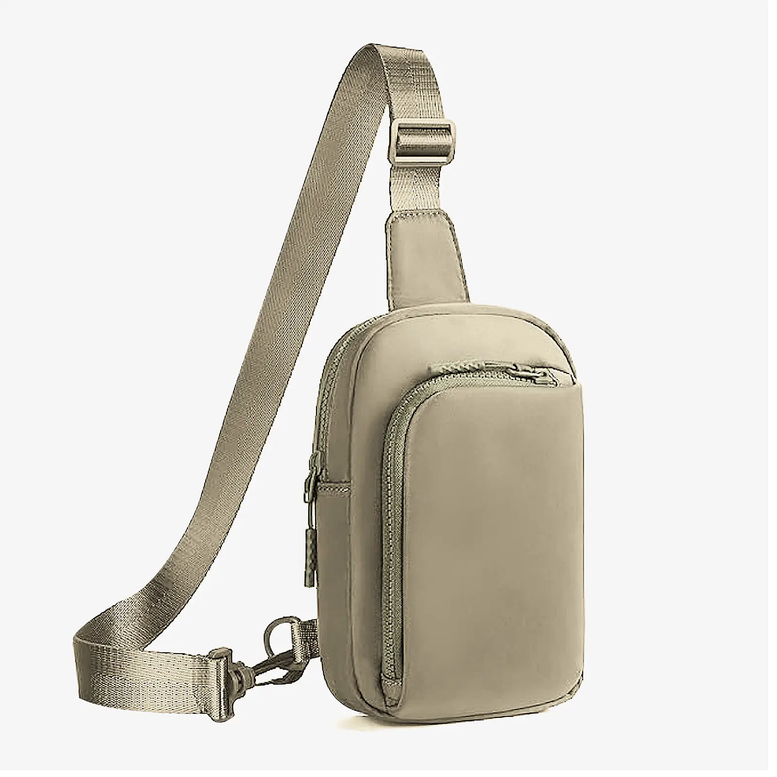 Black Polyester Crossbody Bag for Men Women Waterproof Sports