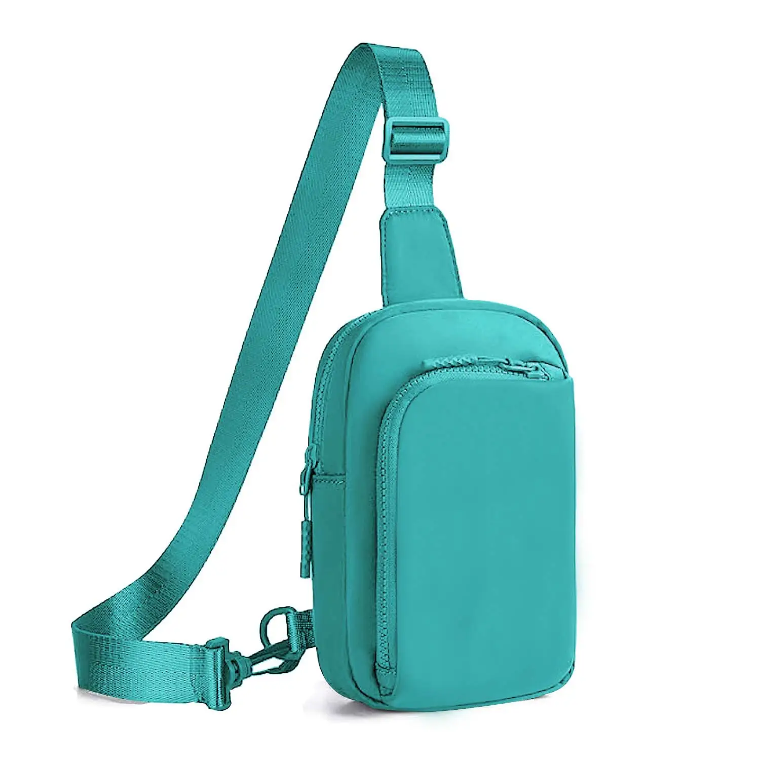 Black Polyester Crossbody Bag for Men Women Waterproof Sports