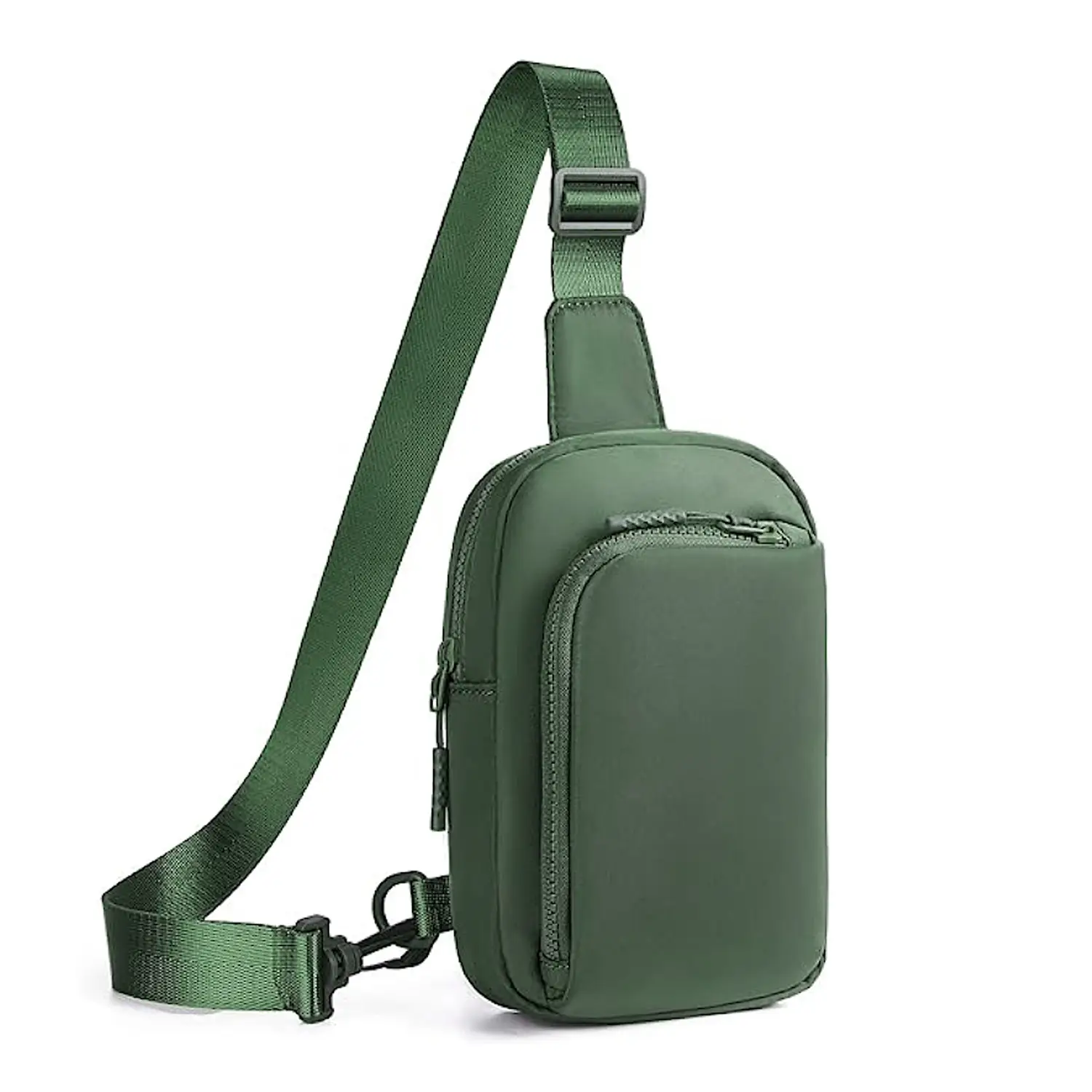 Black Polyester Crossbody Bag for Men Women Waterproof Sports