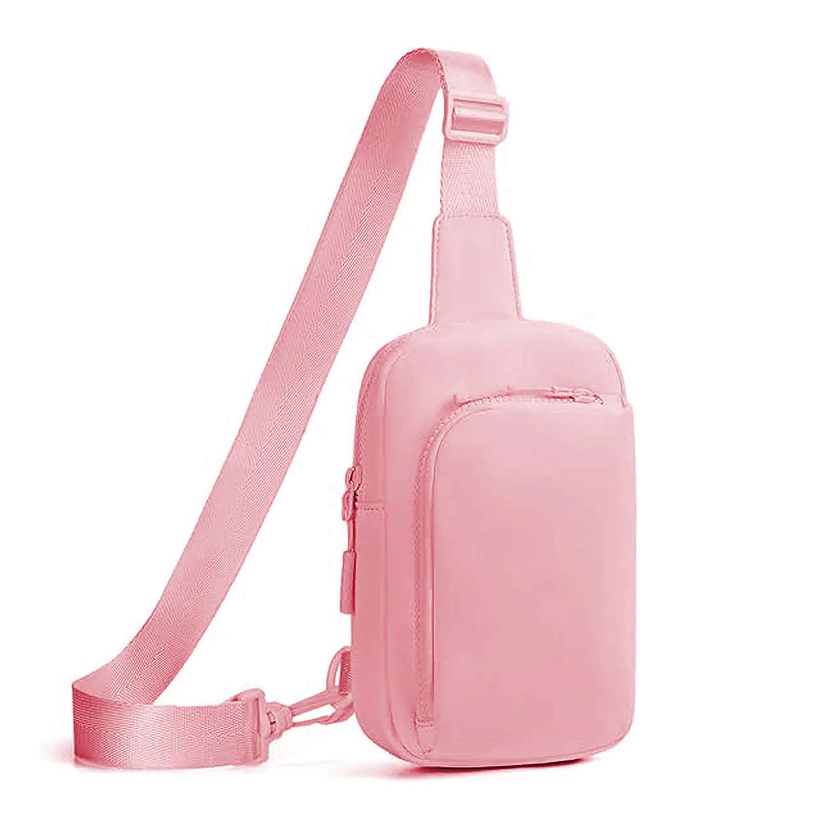 Black Polyester Crossbody Bag for Men Women Waterproof Sports