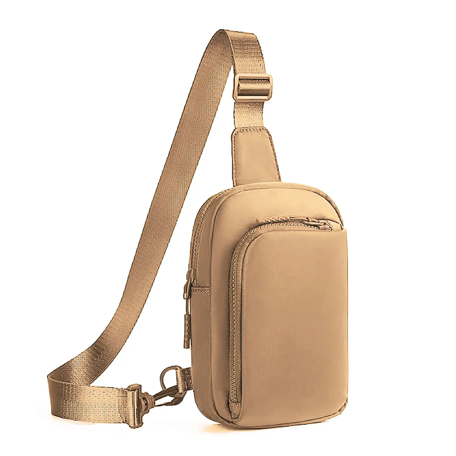 Black Polyester Crossbody Bag for Men Women Waterproof Sports