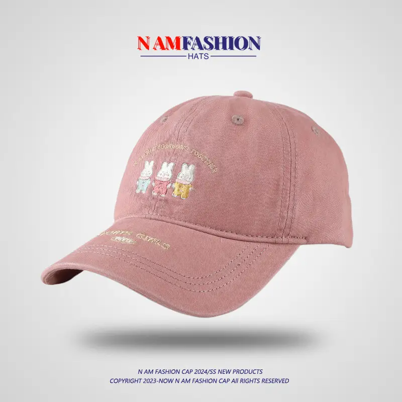 Korean-style Rabbit Cap for Girls Sunscreen Face Show - Image 9