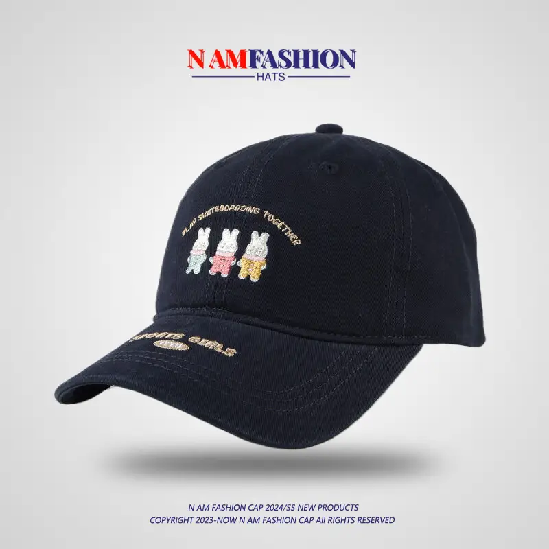 Korean-style Rabbit Cap for Girls Sunscreen Face Show - Image 12