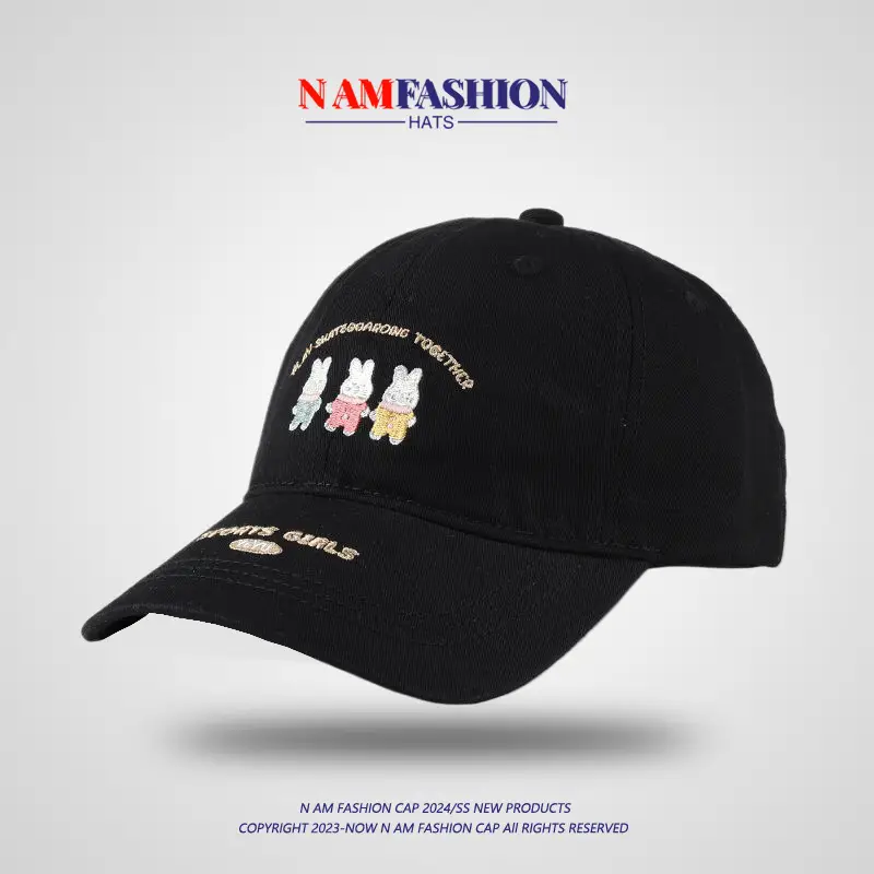 Korean-style Rabbit Cap for Girls Sunscreen Face Show - Image 3