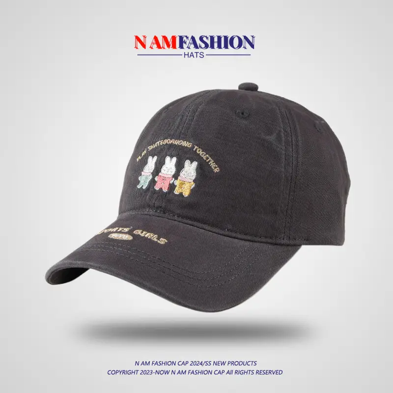 Korean-style Rabbit Cap for Girls Sunscreen Face Show - Image 4