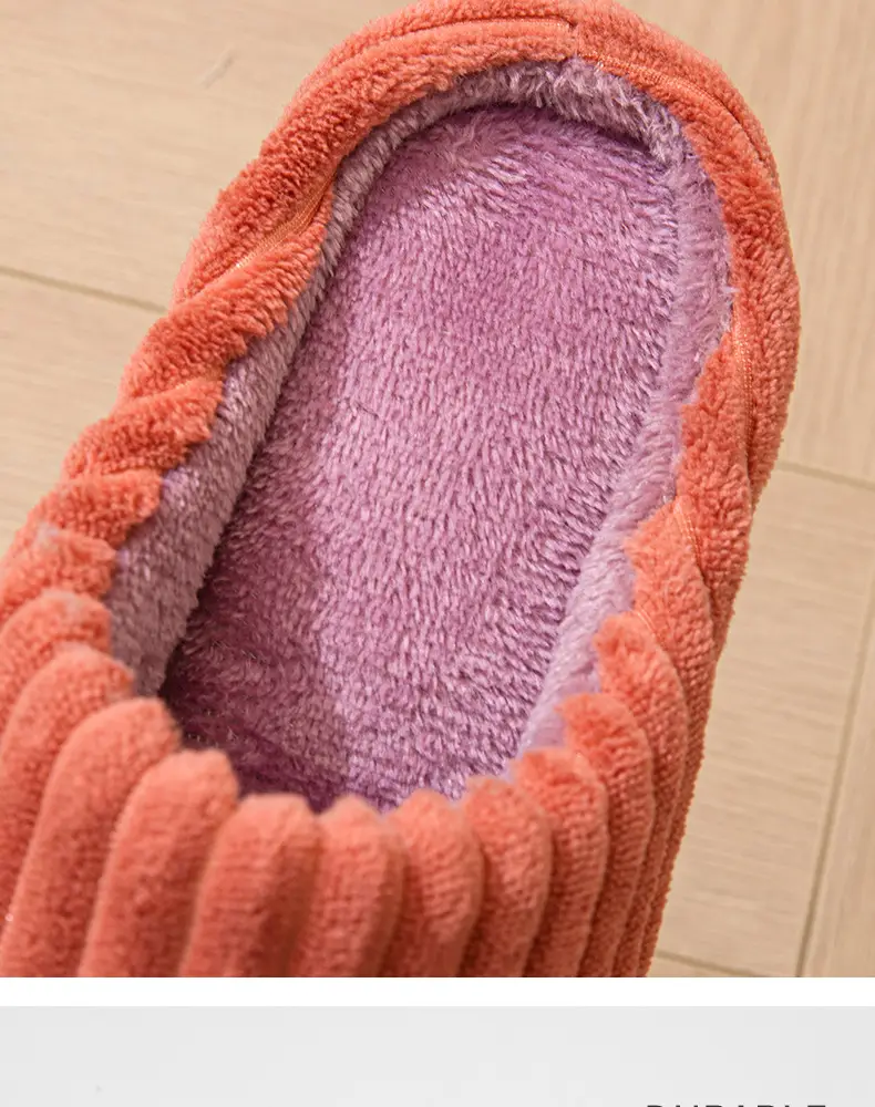 Men Cotton Slippers Autumn Winter 2024 Non-Slip Thick — feature 10