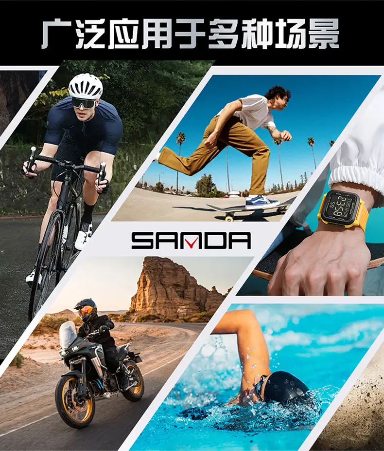 Sanda Red Digital Stopwatch Watch for Boys — feature 20