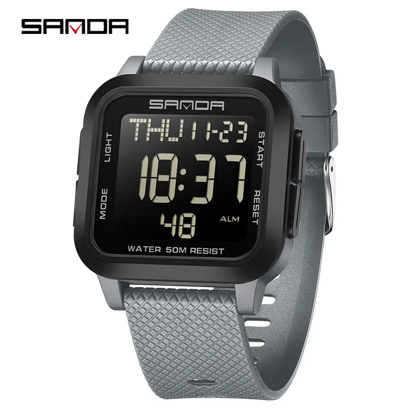 Sanda Red Digital Stopwatch Watch for Boys - Image 7