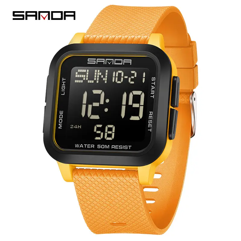 Sanda Red Digital Stopwatch Watch for Boys - Image 8