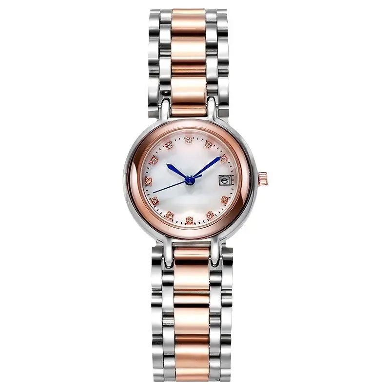Women's Rose Gold & Silver Watch with Crystal Dial - Image 5