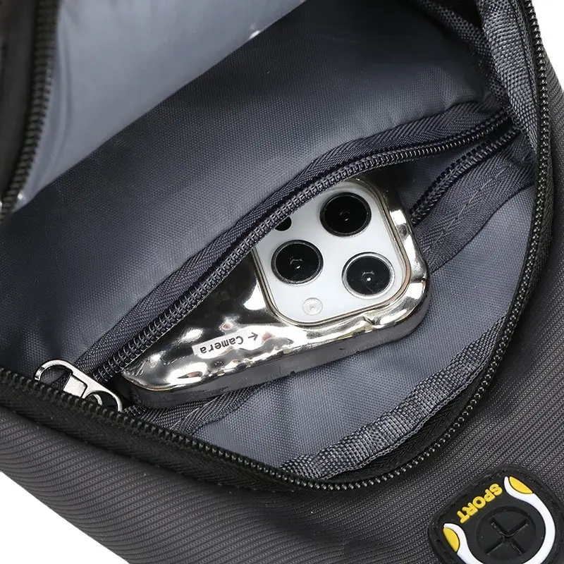 Men's Waterproof Crossbody Bag Black Ultra-light - Image 8