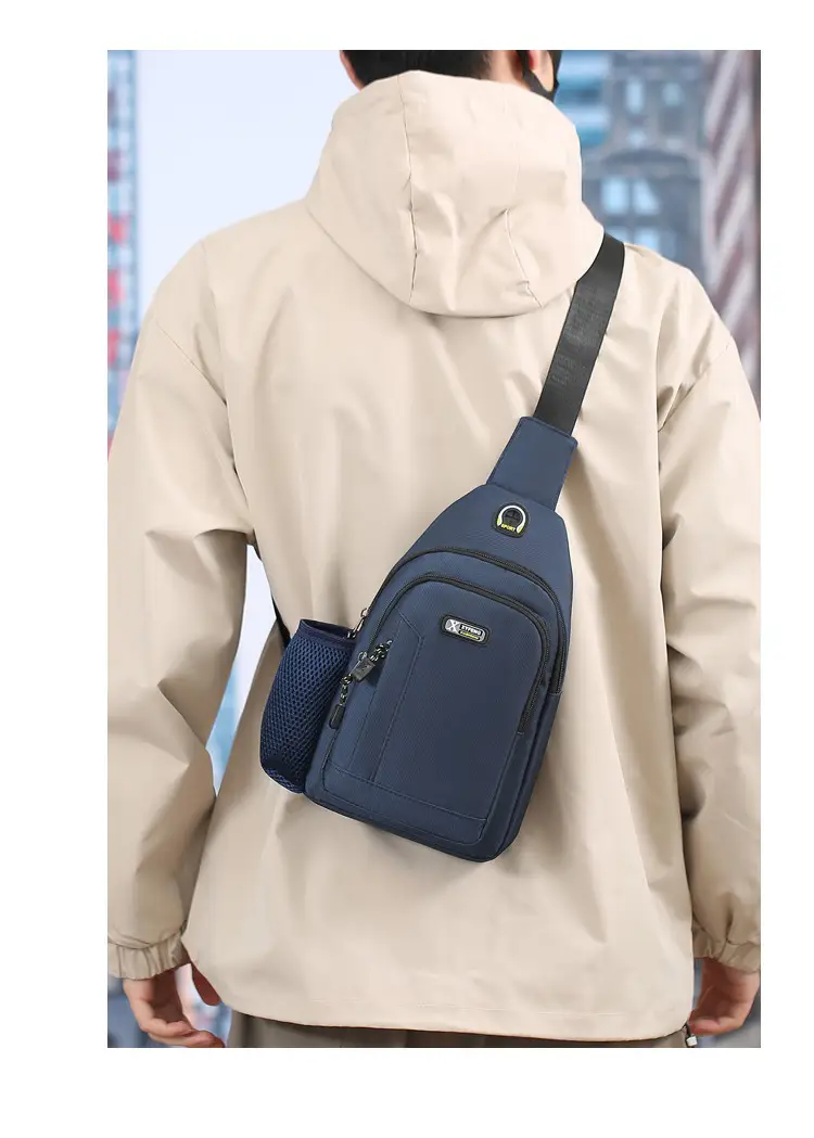 Men's Waterproof Crossbody Bag Black Ultra-light — feature 13