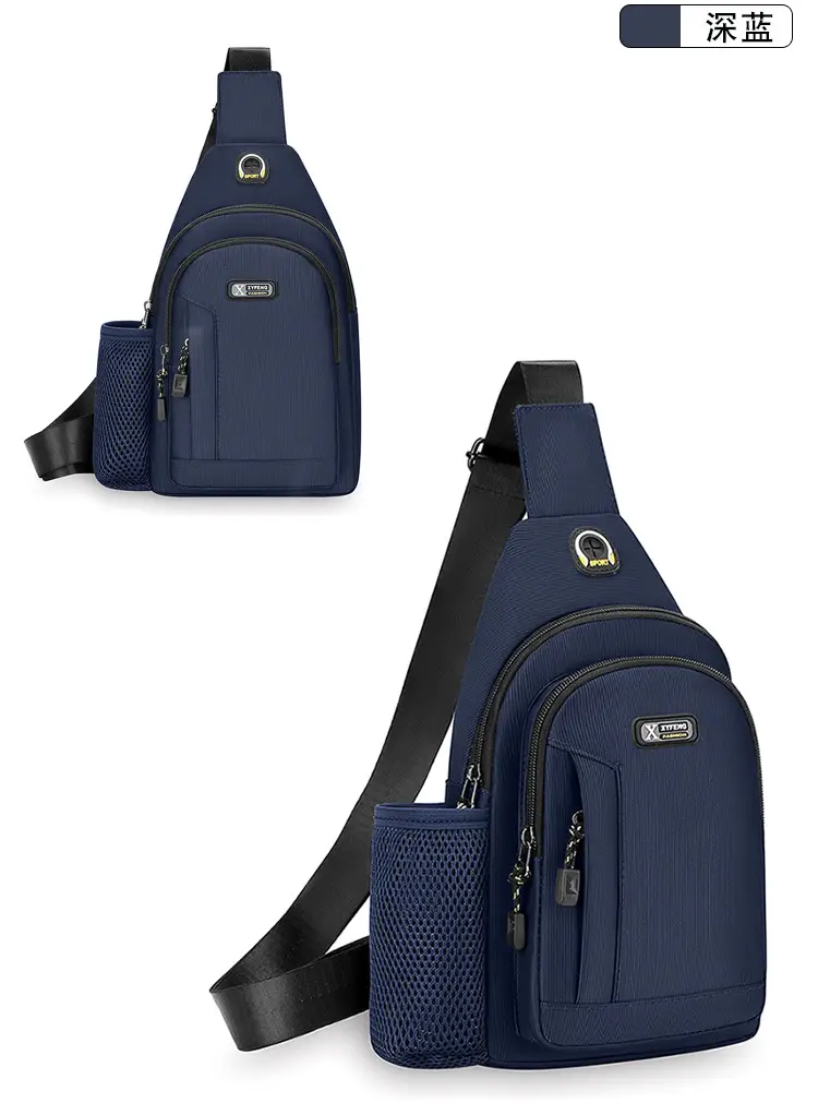 Men's Waterproof Crossbody Bag Black Ultra-light — feature 19