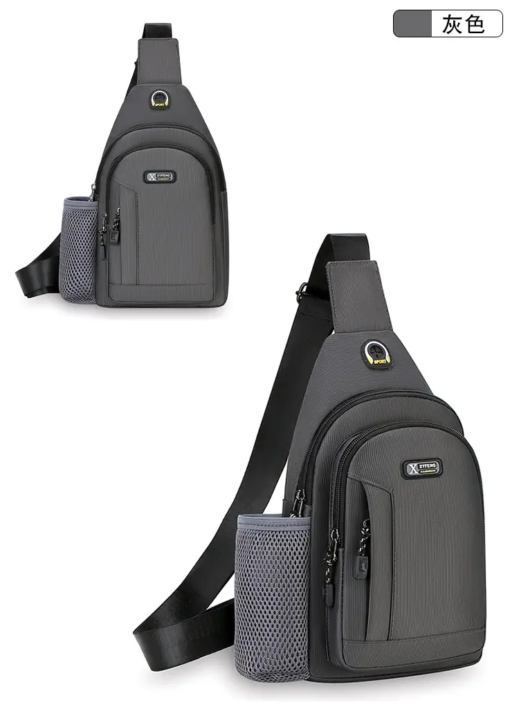 Men's Waterproof Crossbody Bag Black Ultra-light — feature 20
