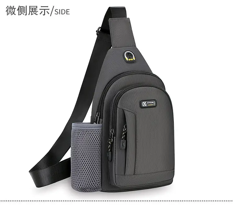 Men's Waterproof Crossbody Bag Black Ultra-light — feature 22