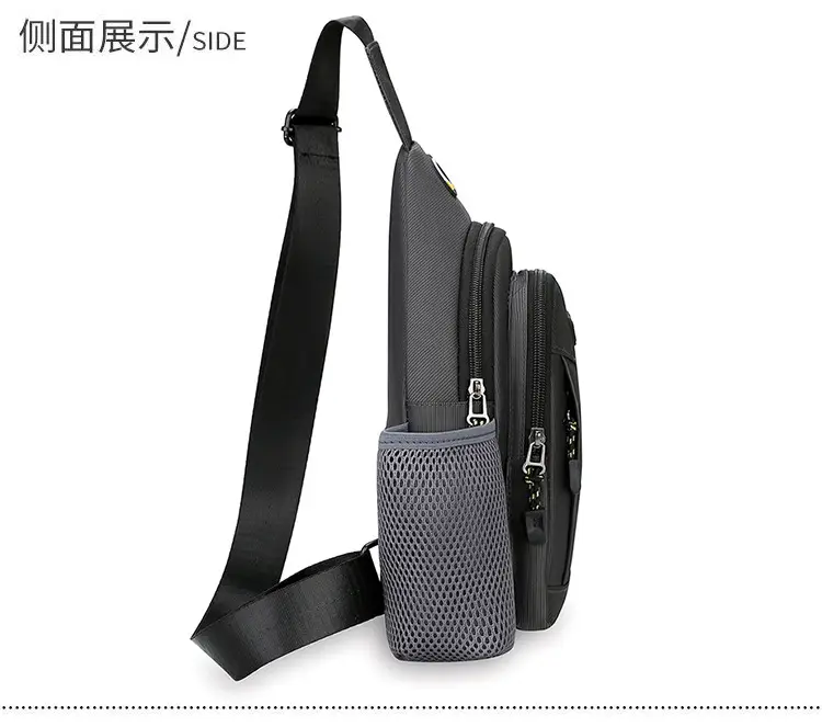 Men's Waterproof Crossbody Bag Black Ultra-light — feature 23