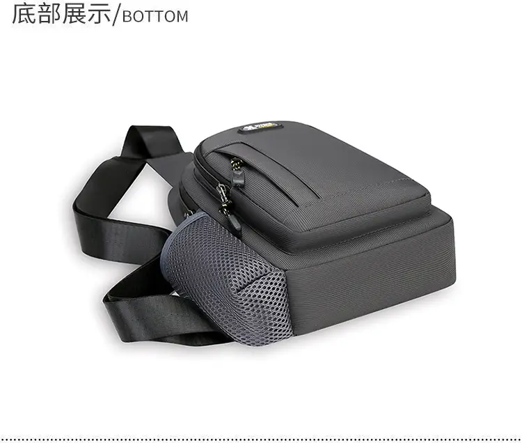 Men's Waterproof Crossbody Bag Black Ultra-light — feature 25