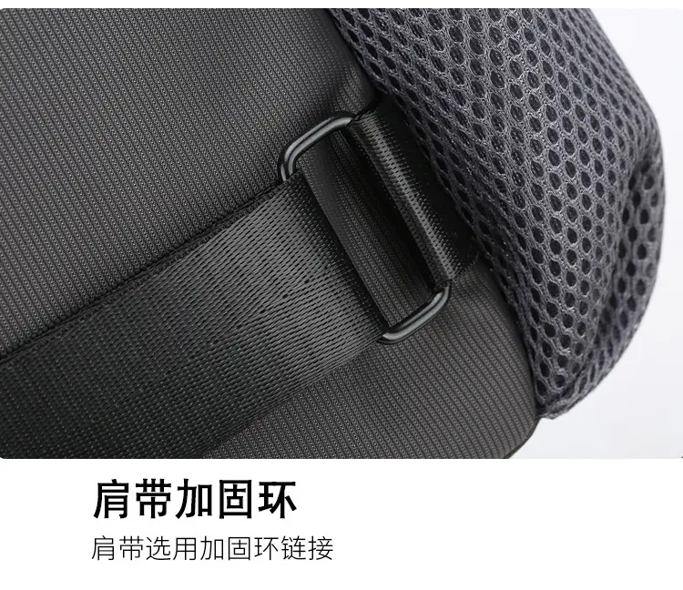 Men's Waterproof Crossbody Bag Black Ultra-light — feature 30