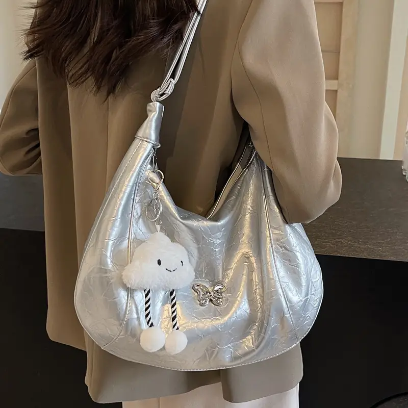 White Cat Decor Shoulder Bag for Women Summer 2024 - Image 8