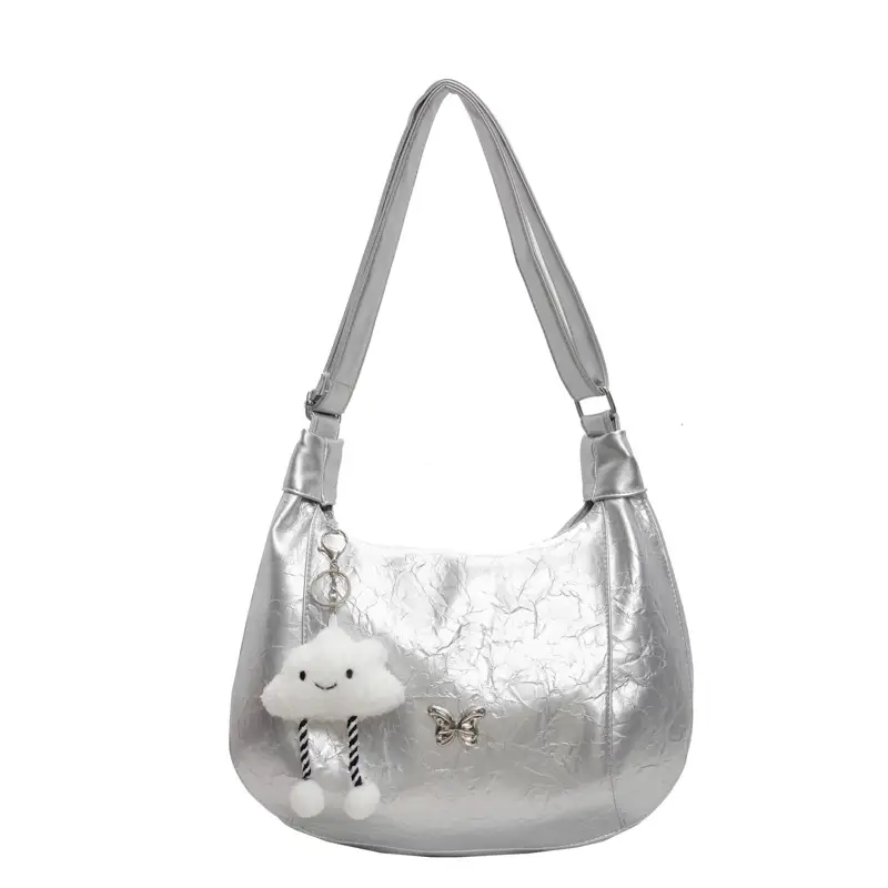 White Cat Decor Shoulder Bag for Women Summer 2024 - Image 4