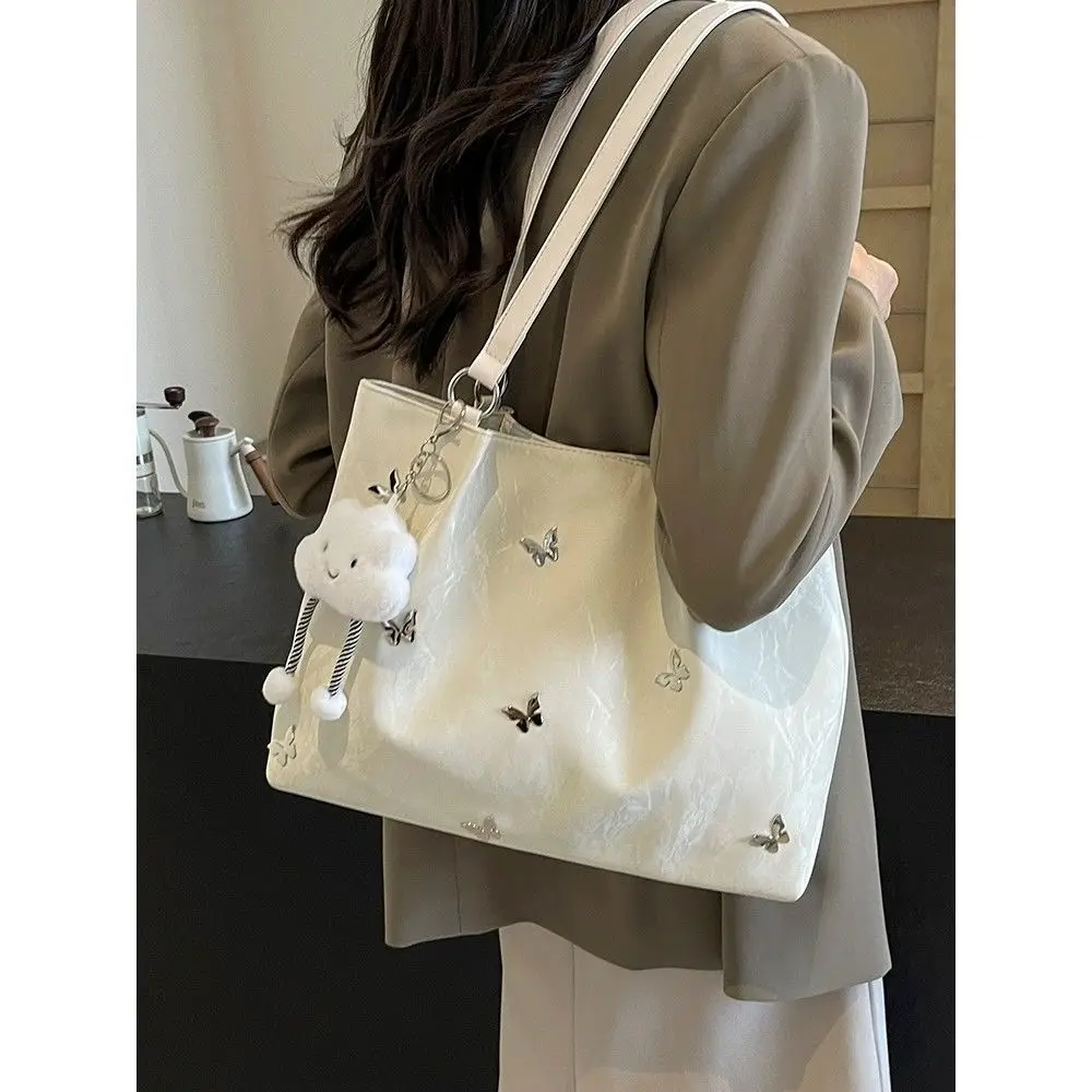 Women's Embroidered Shoulder Bag Cream 2025 — feature 3