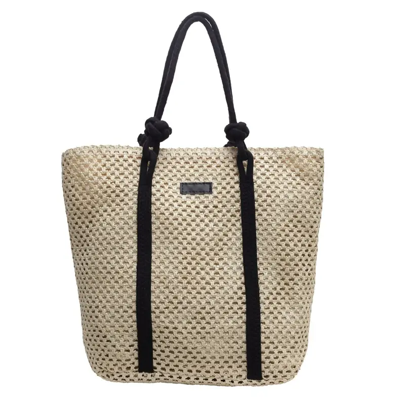 Women Straw Large Shoulder Bag 2024 Spring Summer