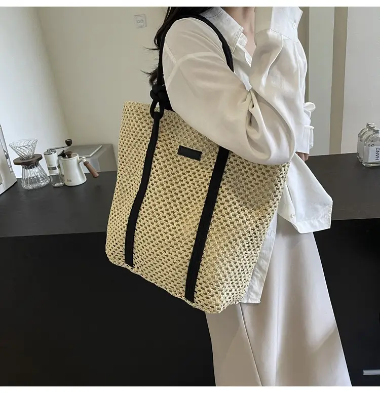 Women Straw Large Shoulder Bag 2024 Spring Summer — feature 10
