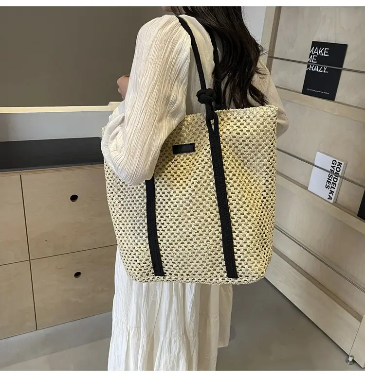 Women Straw Large Shoulder Bag 2024 Spring Summer — feature 18