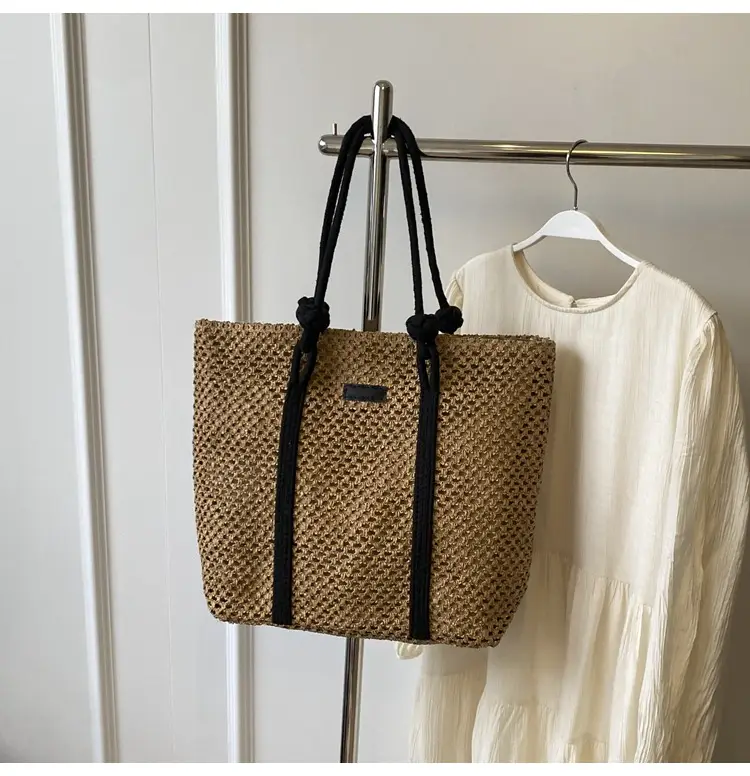 Women Straw Large Shoulder Bag 2024 Spring Summer — feature 24