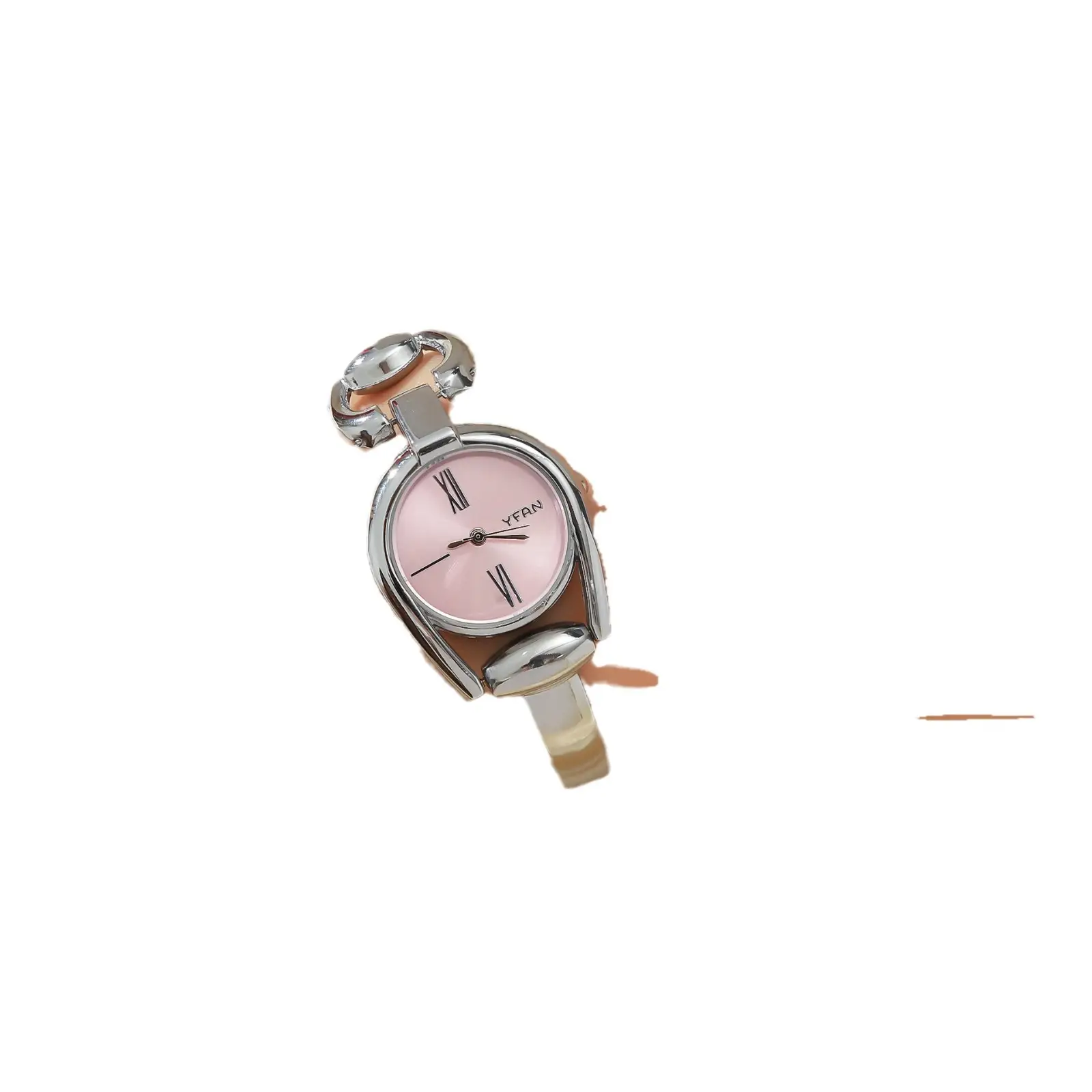 Women's Retro Button Watch with Hollow Steel Band - Image 10