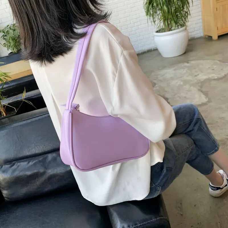 Light Blue Women's Shoulder Bag for Everyday Use - Image 11