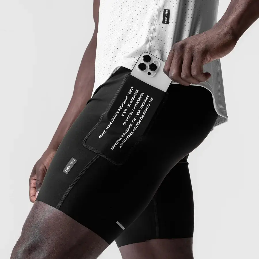 Men's Black Quick-Drying Sports Shorts — feature 12