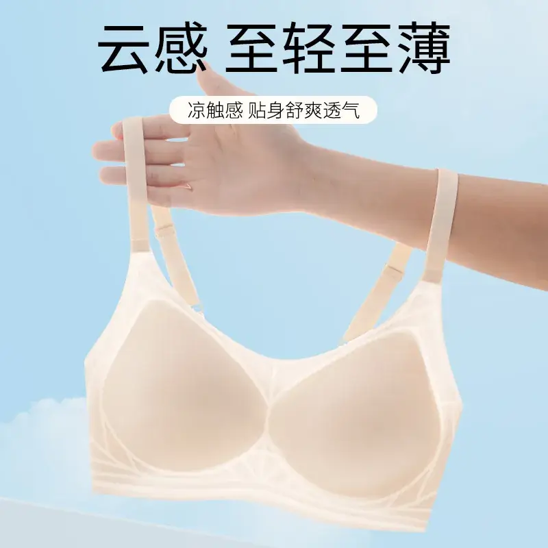 Women's Summer Thin Non-Sagging Steel Ring Bra - Image 7