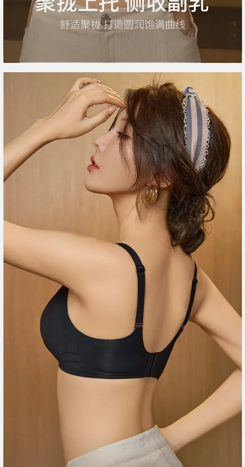Women's Summer Thin Non-Sagging Steel Ring Bra — feature 12