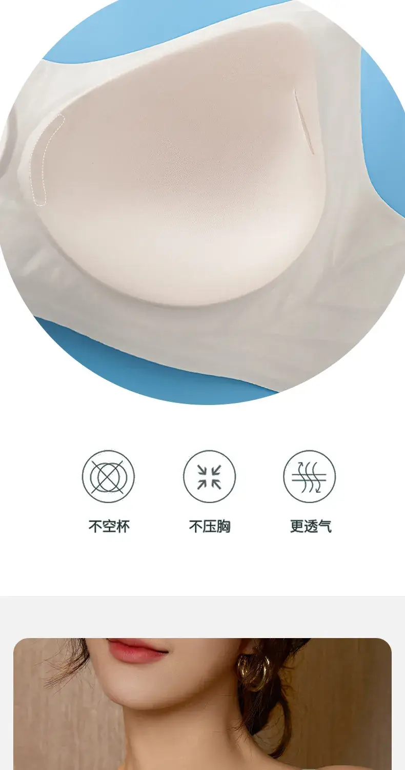 Women's Summer Thin Non-Sagging Steel Ring Bra — feature 7